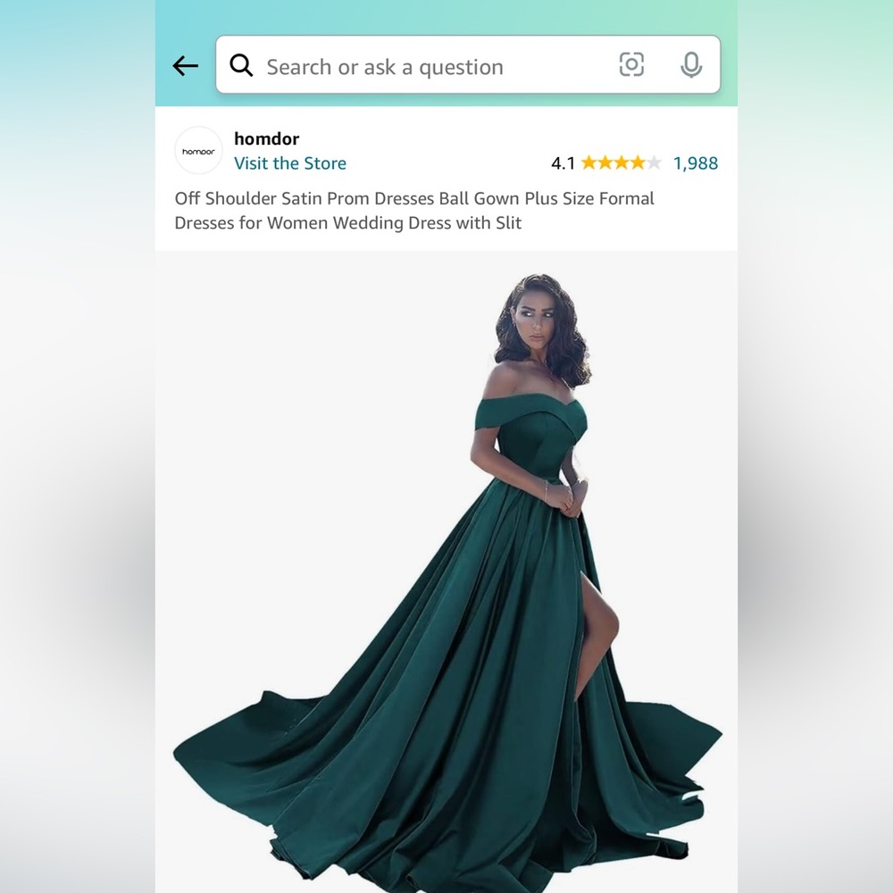 Prom dress